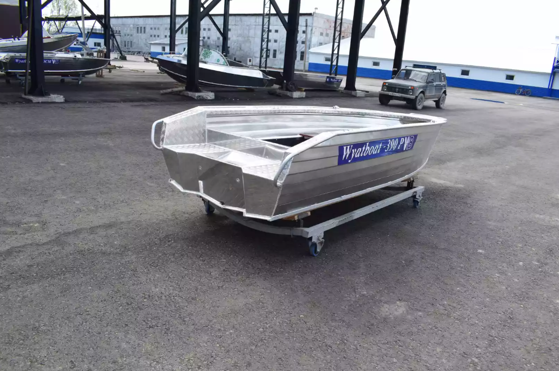 Алюминиевая лодка Wyatboat-390Р Увеличенный борт в Смоленске
