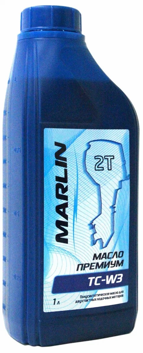 МАСЛО ПОЛУСИНТЕТИЧЕСКОЕ MARLIN ПРЕМИУМ 2Т, TC-W3, 1 ЛИТР в Смоленске