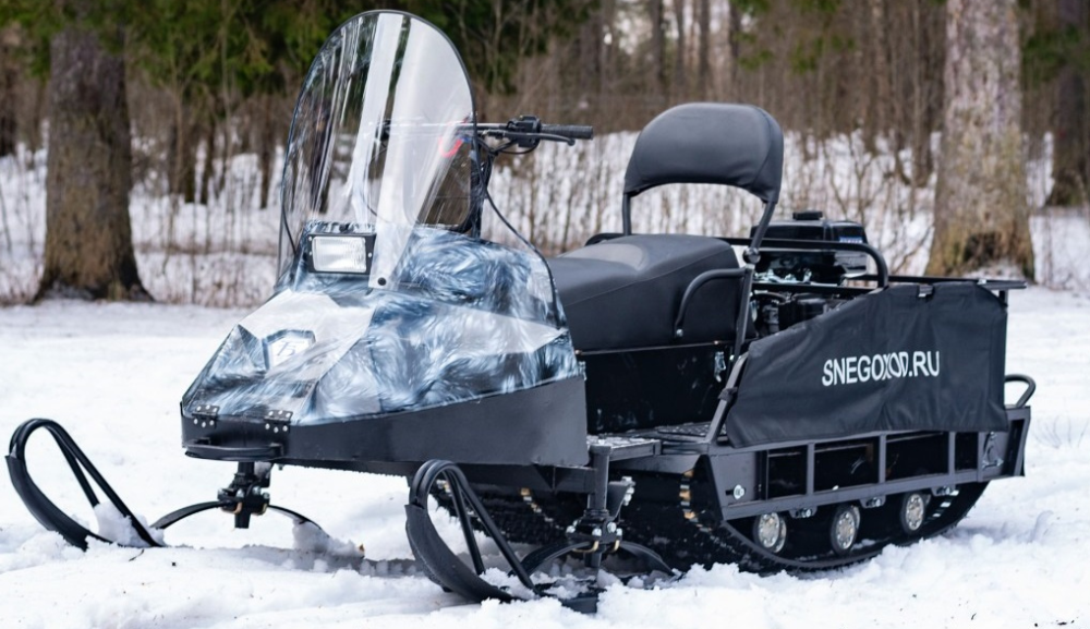 Миниснегоход Бурлак Егерь Экспедитор 15 л.с. , реверс, тормоз, капот белый в Смоленске