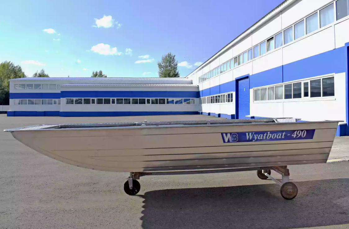 Алюминиевая лодка Wyatboat-490 Jonboat в Смоленске