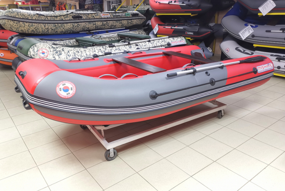 КОМПЛЕКТ Лодка MISHIMO PRO 350 + ЛОДОЧНЫЙ МОТОР MARLIN MP 9.9 (20) AMHS PRO в Смоленске