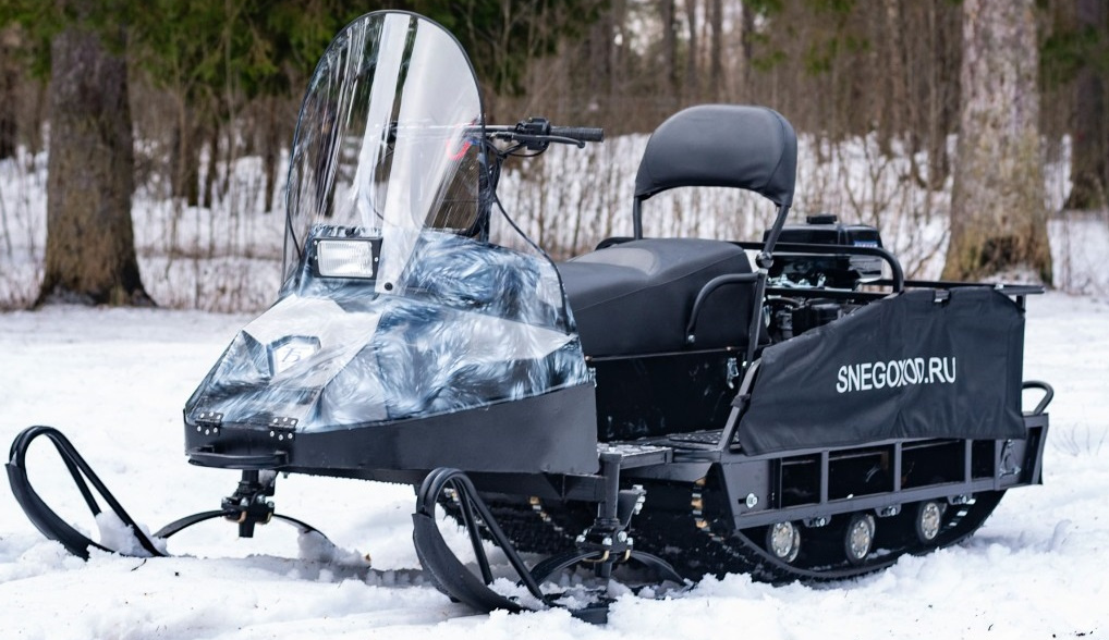 Миниснегоход Бурлак Егерь Экспедитор 15 л.с. , реверс, тормоз, капот белый в Смоленске