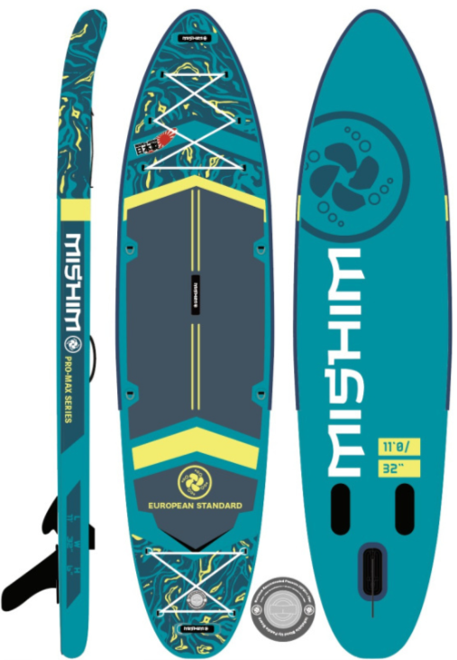 SUP (САП) Доска MISHIMO PRO-MAX Light Teal 11,6’ (355см) в Смоленске