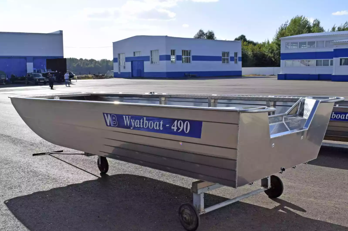 Алюминиевая лодка Wyatboat-490 Jonboat в Смоленске