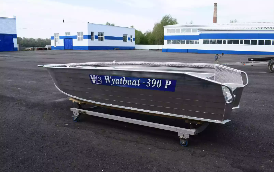 Алюминиевая лодка Wyatboat-390Р Увеличенный борт в Смоленске