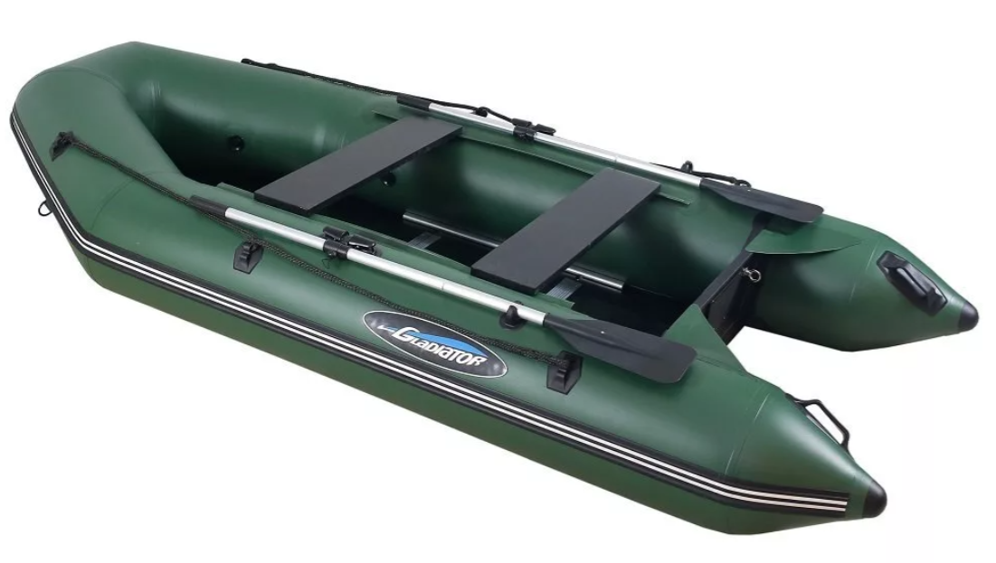 МОТОРНО-ГРЕБНАЯ ЛОДКА ПВХ GLADIATOR А 340 ТК С ФАНЕРНЫМ ПОЛОМ в Смоленске