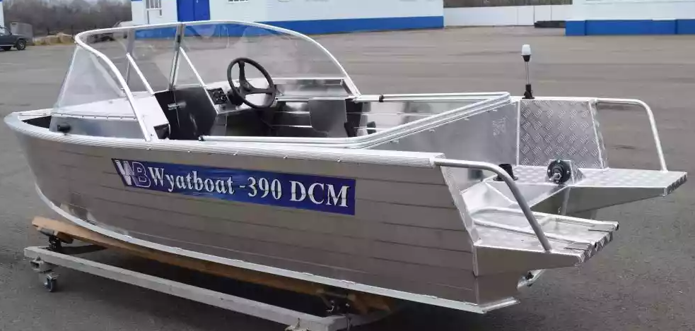 Алюминиевая лодка Wyatboat-390 DCM Увеличенный борт в Смоленске