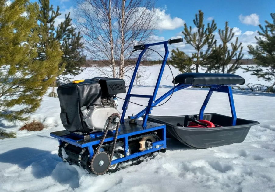 Мини-мотобуксировщик Альбатрос-М с фарой в Смоленске