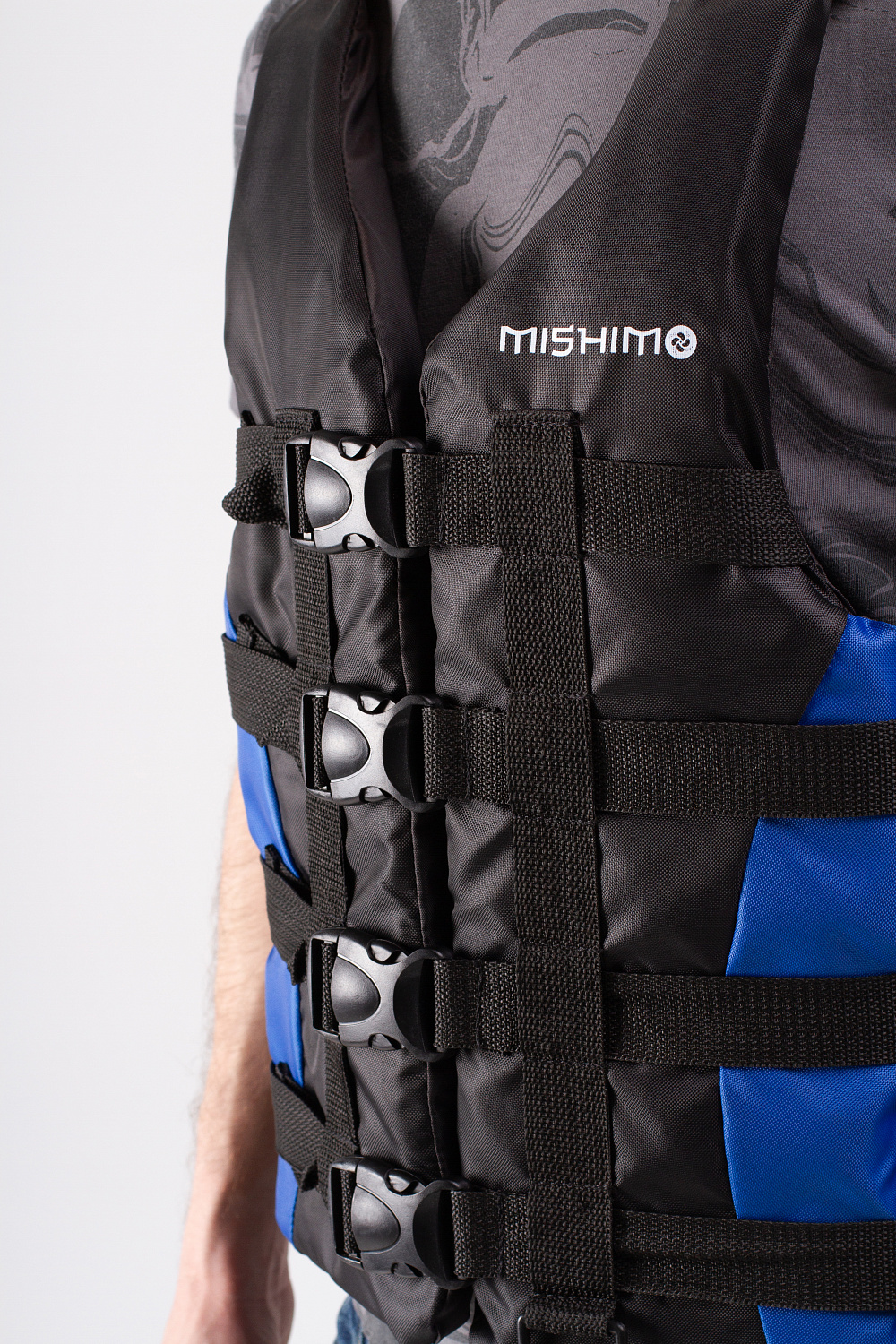 Жилет спасательный MISHIMO PRO Премиум качества Черно-синий в Смоленске