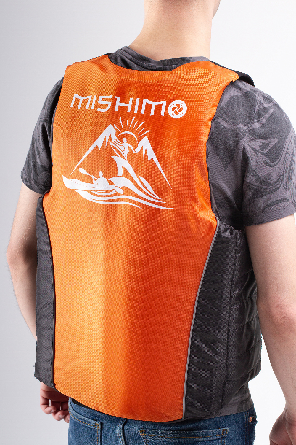 Жилет спасательный MISHIMO PRO Премиум качества Черно-оранжевый в Смоленске